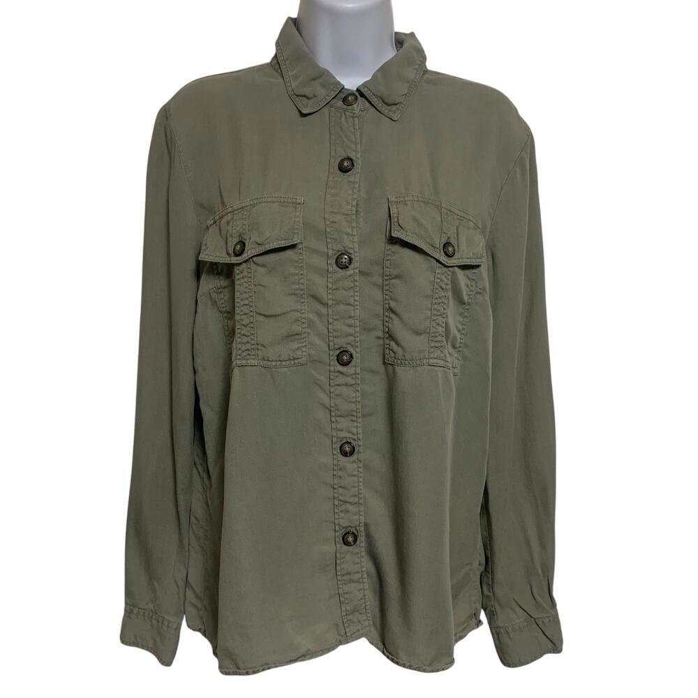 Topshop Long Sleeve Button Down Shirt Womens Size 8